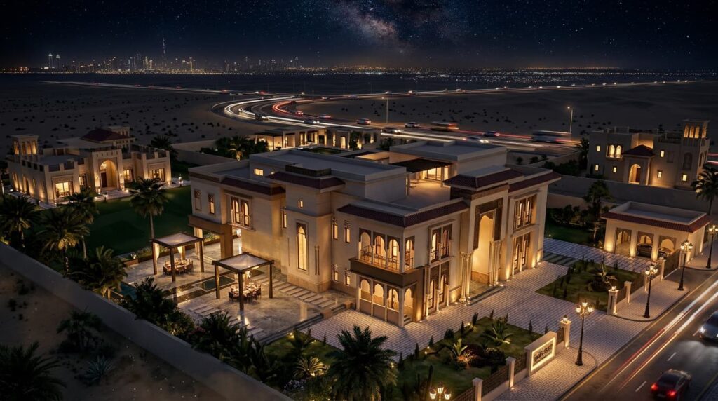 mydesign3d-exterior-design-arabic-palace-aerial-night-view-237