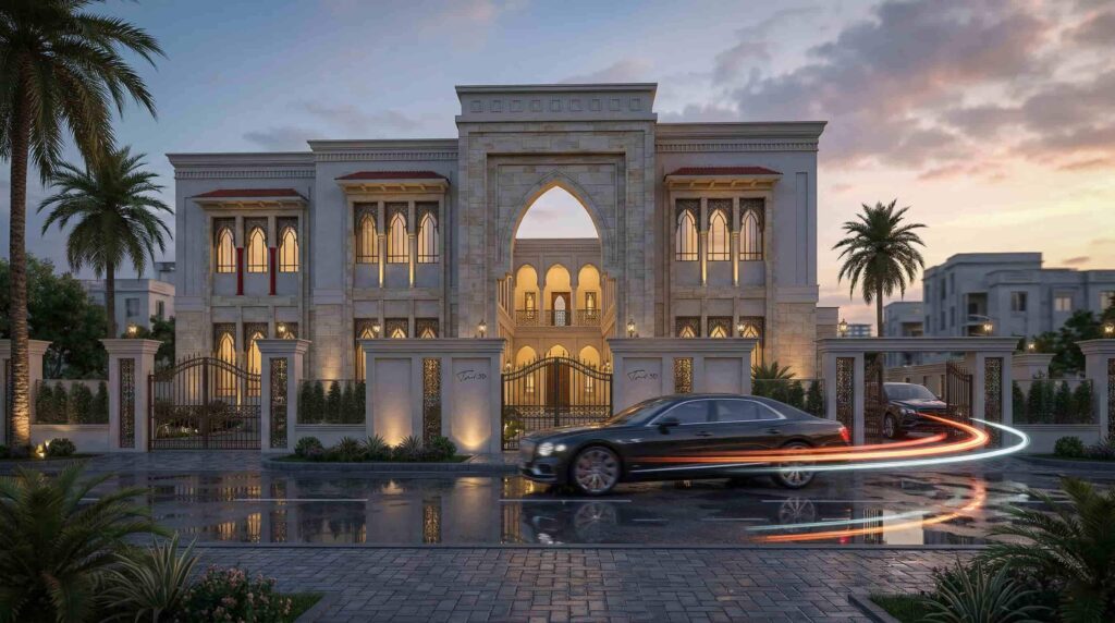 mydesign3d-exterior-design-arabic-palace-entrance-dusk-render-240